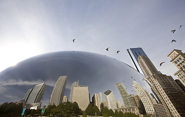 Image showing Chicago Cityscape The Bean