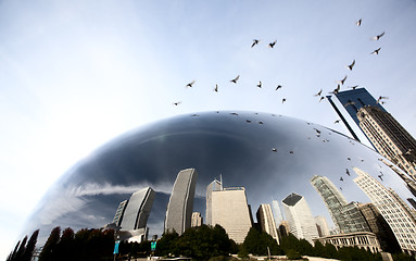 Image showing Chicago Cityscape The Bean