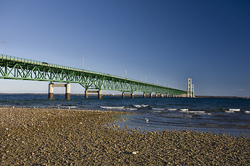 Image showing Mackinaw City Bridge Michigan