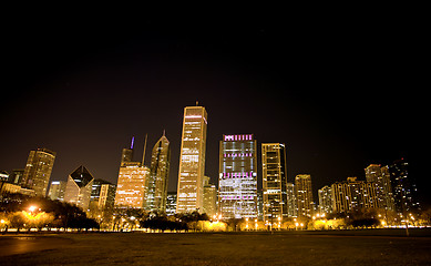 Image showing Night Photography Chicago