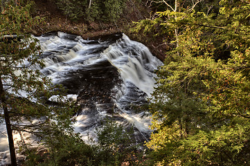 Image showing Northern Michigan UP Waterfalls Agate falls