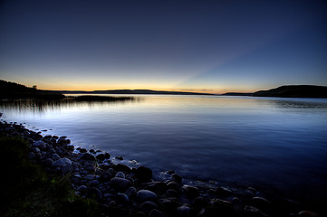 Image showing Northern Lake evening