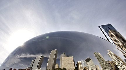 Image showing Chicago Cityscape The Bean