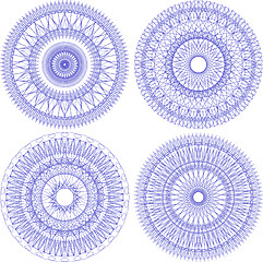 Image showing Vector pattern for currency, certificate or diplomas