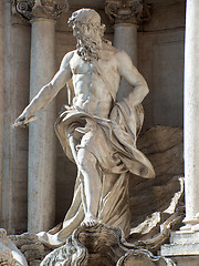 Image showing Trevi Fountain Statue