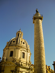 Image showing Column of Marcus Aurelius - Rome, Italy