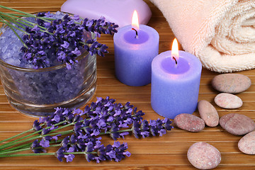 Image showing Lavender spa