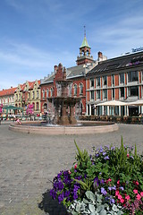 Image showing The townsquare of Kristiansand