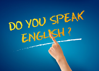 Image showing Do you speak English