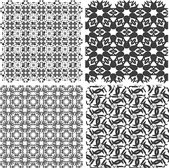 Image showing set of vectorial texture islamic design set