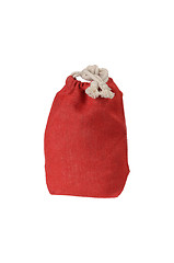 Image showing Red decorative rag bag