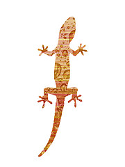 Image showing Gecko on white