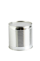 Image showing Canned peas vegetable products metal can isolated 