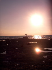 Image showing Reflecting sunset