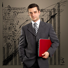 Image showing Businessman With Laptop