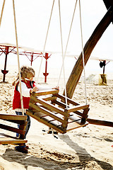 Image showing Play spot on the beach