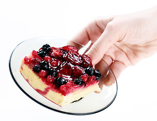 Image showing Strawberry tart