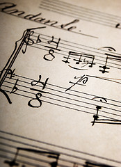 Image showing 	Music Sheet