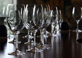 Image showing Wine glasses