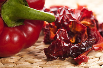 Image showing Dried red pepper