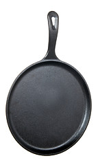 Image showing Flat Cast Iron Frying Pan