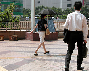 Image showing People walking