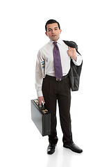 Image showing Businessman with briefcase