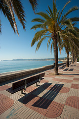 Image showing Javea beach promenade