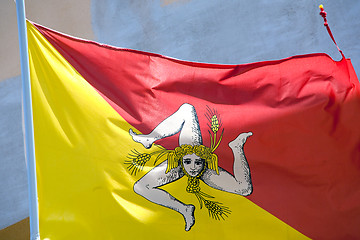 Image showing flag of Sicily