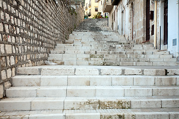 Image showing stone stairway in old town