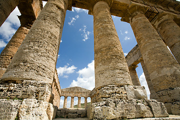 Image showing columns of ancient temple 