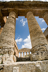 Image showing columns of ancient temple 