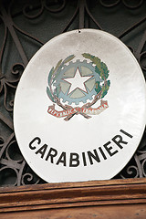 Image showing Italian Carabinieri Emblem