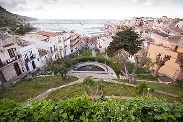 Image showing small garden in Mediterranean town