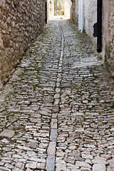 Image showing medieval pavement