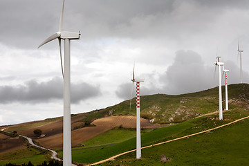 Image showing wind turbines