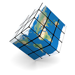 Image showing Earth cube