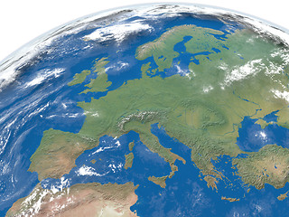 Image showing Europe from space