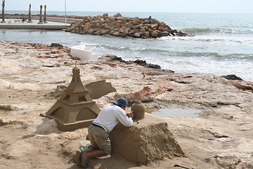 Image showing Sand castle