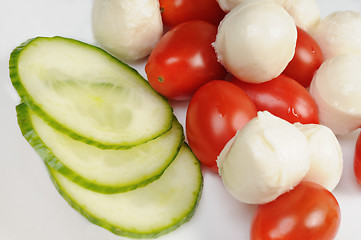 Image showing Diet salad with cherry tomatoes