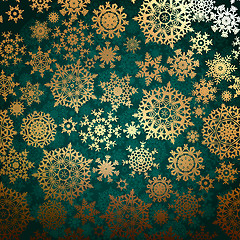 Image showing Christmas pattern snowflake background. EPS 8