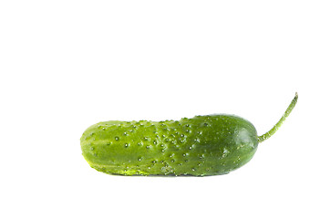 Image showing Green cucumber isolated on white background 