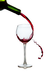 Image showing pouring red wine 