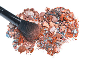 Image showing crushed eyeshadows