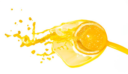 Image showing orange juice splash