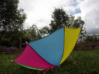 Image showing Bright umbrella