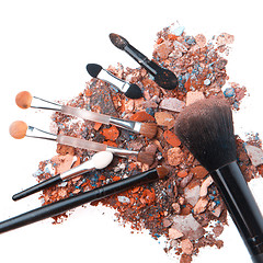 Image showing crushed eyeshadows