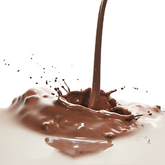 Image showing pouring chocolate