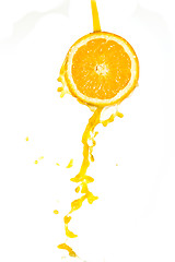 Image showing orange juice splash