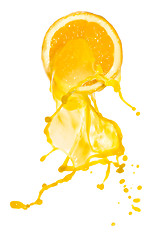 Image showing orange juice splash